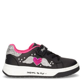 Sneaker in ecopelle bambina nero - Sneakers Bambina | Boscaini Scarpe