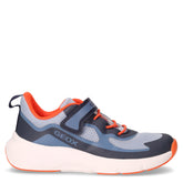 Pro-ran sneaker in tessuto ed ecopelle bambino blu arancio | Boscaini Scarpe