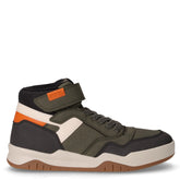 Perth Boy sneaker in ecopelle bambino militare arancione | Boscaini Scarpe