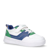 Finster sneakersin ecopelle bambino bianco verde blu | Boscaini Scarpe