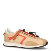Easy Runner sneaker in tessuto e pelle beige - SUN68 | Boscaini Scarpe