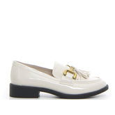 Mocassino con staffa e nappine latte - Mid Season Sale Donna | Boscaini Scarpe