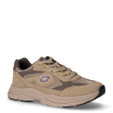 Boston sneaker in ecopelle e tessuto ragazzo oliva | Boscaini Scarpe