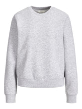 Felpa girocollo in tessuto grigio chiaro | Boscaini Scarpe