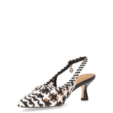Décolleté slingack a punta bianco nero | Boscaini Scarpe
