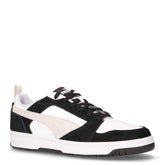 Rebound v6 Low sneaker in pelle ed ecopelle nero bianco grigio | Boscaini Scarpe
