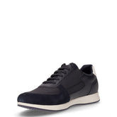 Avery sneaker in ecopelle e tessuto navy | Boscaini Scarpe