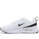 Air Max Nuaxis sneaker in tessuto ed ecopelle bianco nero - NIKE | Boscaini Scarpe
