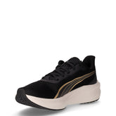 Dasher Lite scarpa da running in tessuto nero oro | Boscaini Scarpe