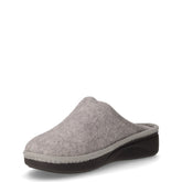 Alme ciabatta in tessuto con stella alpina cenere | Boscaini Scarpe