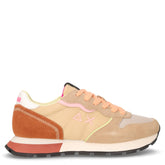 Ally Color Explosion sneaker in pelle e tessuto beige | Boscaini Scarpe