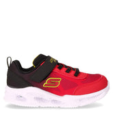 S Lights Meteor Lights Krendox sneaker in tessuto con luci bambino rosso nero | Boscaini Scarpe