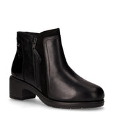 Tronchetto in pelle con zip nero | Boscaini Scarpe