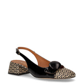 Décolleté slingback in ecopelle nero - DU SIMON | Boscaini Scarpe