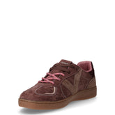Sneaker in pelle scamosciata marrone rosa | Boscaini Scarpe