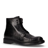 Stivaletto in pelle con zip nero | Boscaini Scarpe