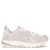 610 sneaker in pelle e tessuto grigio | Boscaini Scarpe