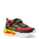 S Lights Flex Glow Ultra sneaker in tessuto con luci bambino nero rosso | Boscaini Scarpe