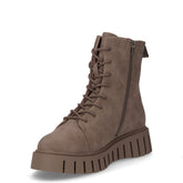 Stivaletto stringato in ecopelle taupe | Boscaini Scarpe