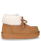 Nordic Mid Fur stivaletto caldo in pelle tanno - Donna | Boscaini Scarpe