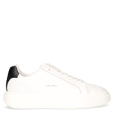 Chunky Cupsole sneaker in pelle bianco blu - CALVIN KLEIN | Boscaini Scarpe