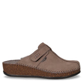 Ciabatta in pelle con zeppa topo - Ciabatte Donna | Boscaini Scarpe