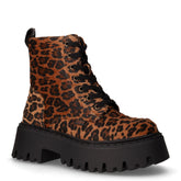 Anfibio in tessuto con platform leopardato | Boscaini Scarpe