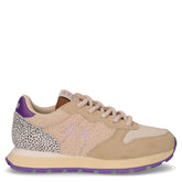 Ally Winter sneaker in pelle e tessuto bianco panna - SUN68 | Boscaini Scarpe