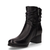 Tronchetto in pelle con zip nero | Boscaini Scarpe