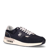 Team Mix sneaker in tessuto ed ecopelle blu | Boscaini Scarpe