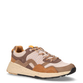 Wilfred sneaker in pelle e tessuto sabbia marrone | Boscaini Scarpe