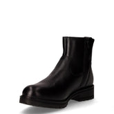 Stivaletto in pelle con zip nero | Boscaini Scarpe