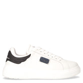 Sneaker in pelle ed ecopelle bianco nero - RICHMOND | Boscaini Scarpe