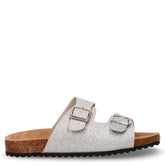Ciabatta in ecopelle bambina argento | Boscaini Scarpe