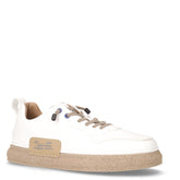Sneaker in ecopelle bianco beige - Summer Days Uomo | Boscaini Scarpe