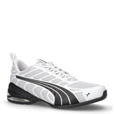 Voltra sneaker in tessuto mesh bianco nero | Boscaini Scarpe