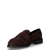 Mocassino in pelle scamosciata mocca | Boscaini Scarpe