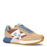 Jaki 2.0 Bicolor sneaker in pelle e tessuto beige volpe - SUN68 UOMO | Boscaini Scarpe