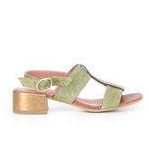 Sandalo con tacco salvia bronzo - Sandali Con Tacco Donna | Boscaini Scarpe