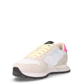 Ally Color Explosion sneaker in pelle e tessuto bianco | Boscaini Scarpe