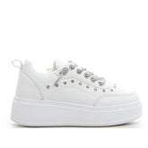 Sneaker con strass white - LAURA BIAGIOTTI | Boscaini Scarpe