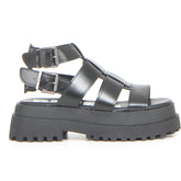 Pluto GLD sandalo con platform black - Sandali Con Tacco Donna | Boscaini Scarpe