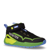Sneaker in tessuto GoreTex bambino nero verde | Boscaini Scarpe
