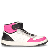 Washiba sneaker bambina in ecopelle e tessuto bianco fuxia nero - Sneakers Bambina | Boscaini Scarpe