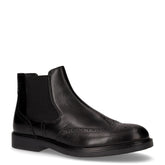 Stivaletto con zip laterale in pelle nero - Stivaletti Uomo | Boscaini Scarpe