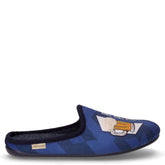Lecy ciabatta in tessuto blu | Boscaini Scarpe