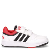 Hoops 3.0 sneaker bambino in ecopelle bianco nero - Scarpe Bambino | Boscaini Scarpe