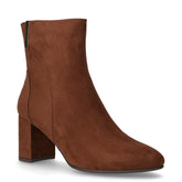 Tronchetto in tessuto con zip cannella | Boscaini Scarpe