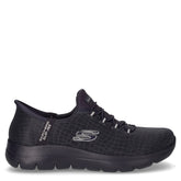 Summits Classy Night sneaker slip on in tessuto navy scuro - SKECHERS | Boscaini Scarpe