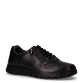 Scarpa sportiva in pelle con zip nero | Boscaini Scarpe